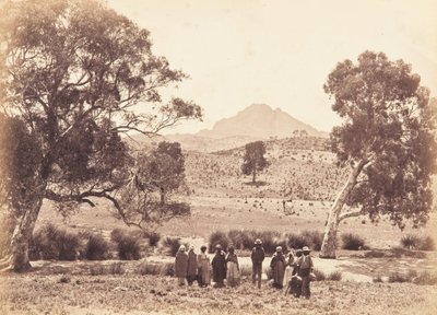 Patawarta with Aborigines in the Foreground by H. R. Perry